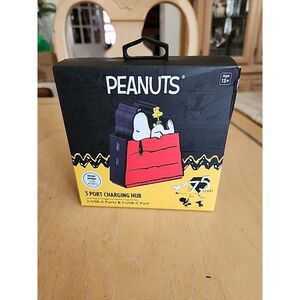 Peanuts Snoopy/Woodstock 3 Port Charging Hub NEW